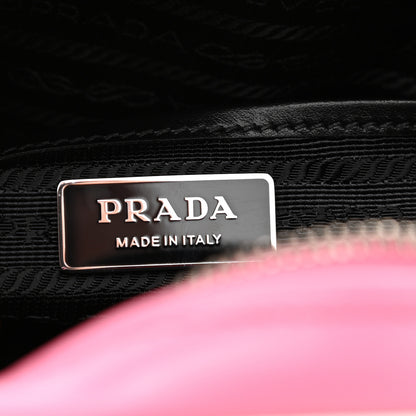 Prada Soft Calfskin Bowling Crossbody Bag Begonia White 6 of 9