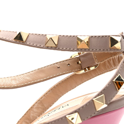 Valentino Garavani Calfskin Nappa Rockstud Ankle Strap 100mm Pumps 41 Pink Poudre 9 of 10