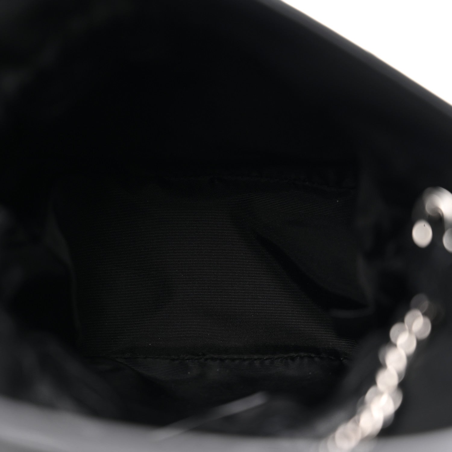 Gucci Sakai Be Green Calfskin Diagonal Stitched Mini Blondie Bucket Bag Black 5 of 10