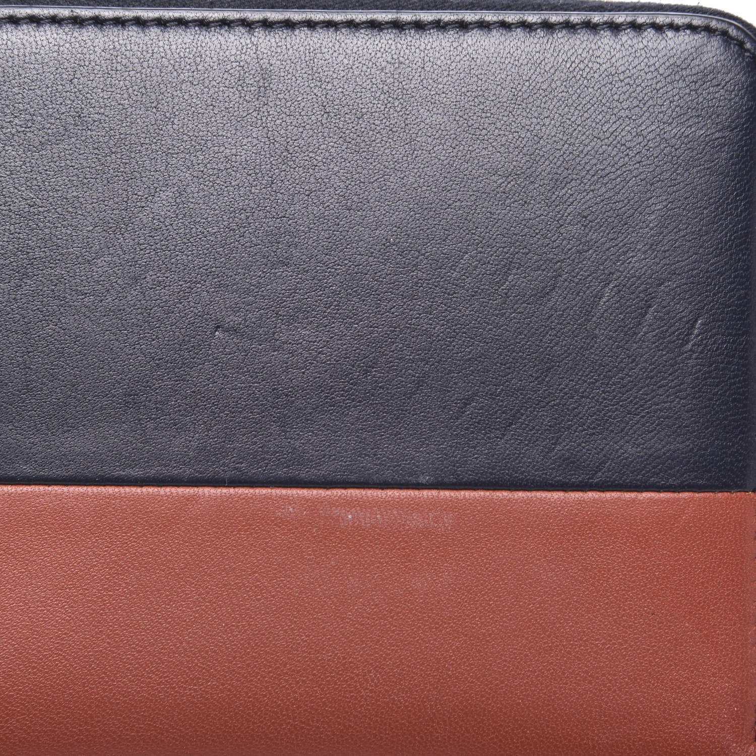 Celine Lambskin Large Zip Around Multifunction Wallet Navy Claycourt 8 of 10