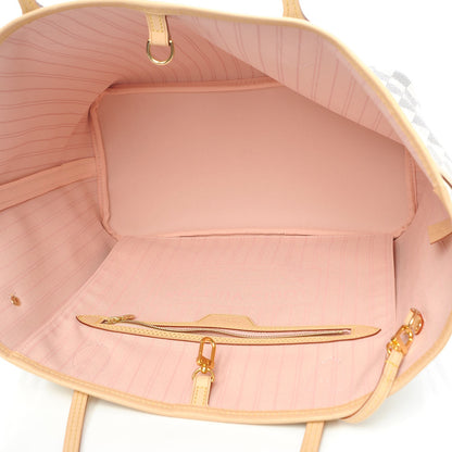 Louis Vuitton Damier Azur Neo Neverfull MM Rose Ballerine 6 of 8