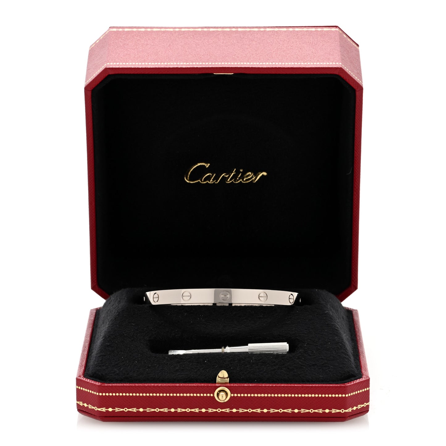 18K White Gold LOVE Bracelet 19
