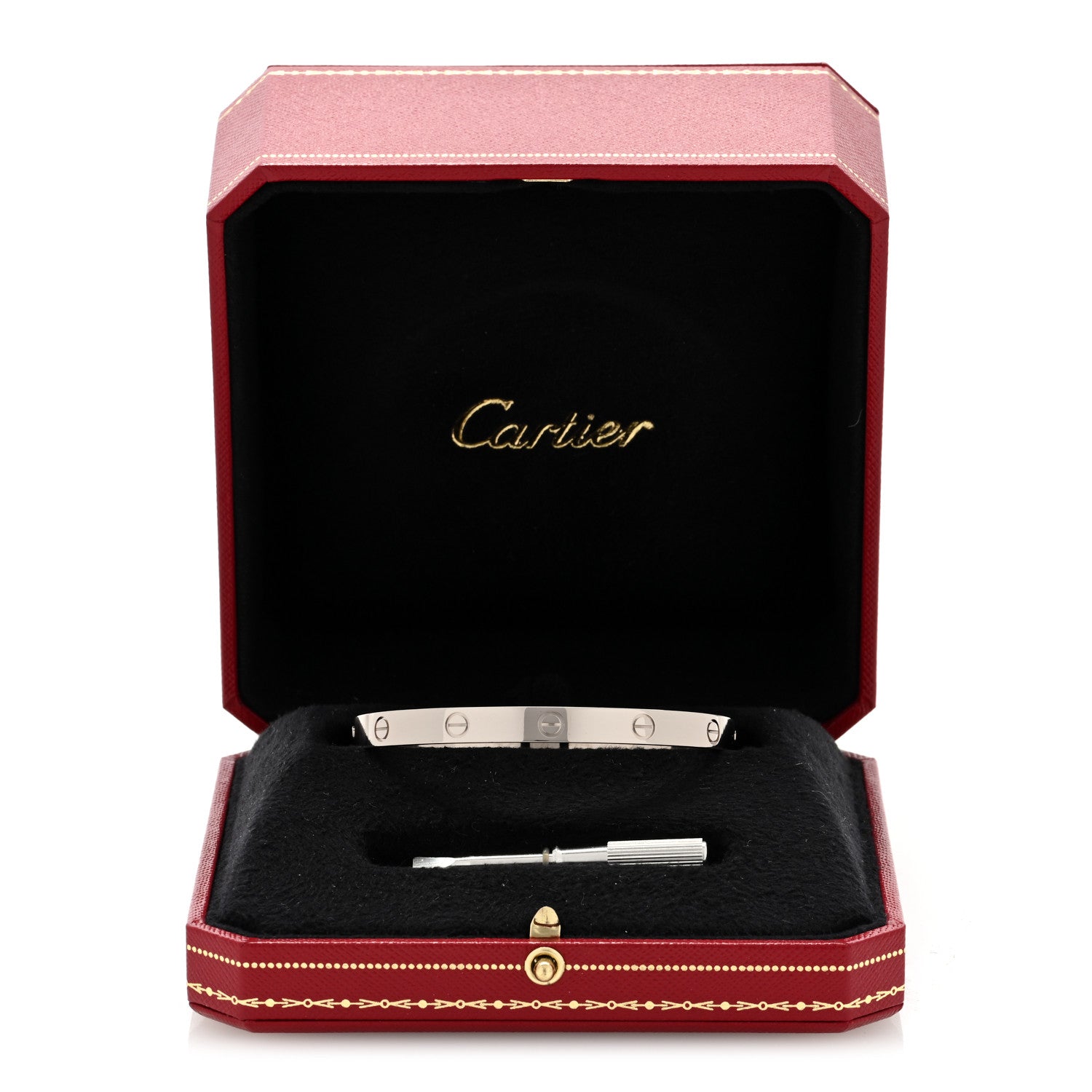 Cartier 18K White Gold LOVE Bracelet 19 4 of 4