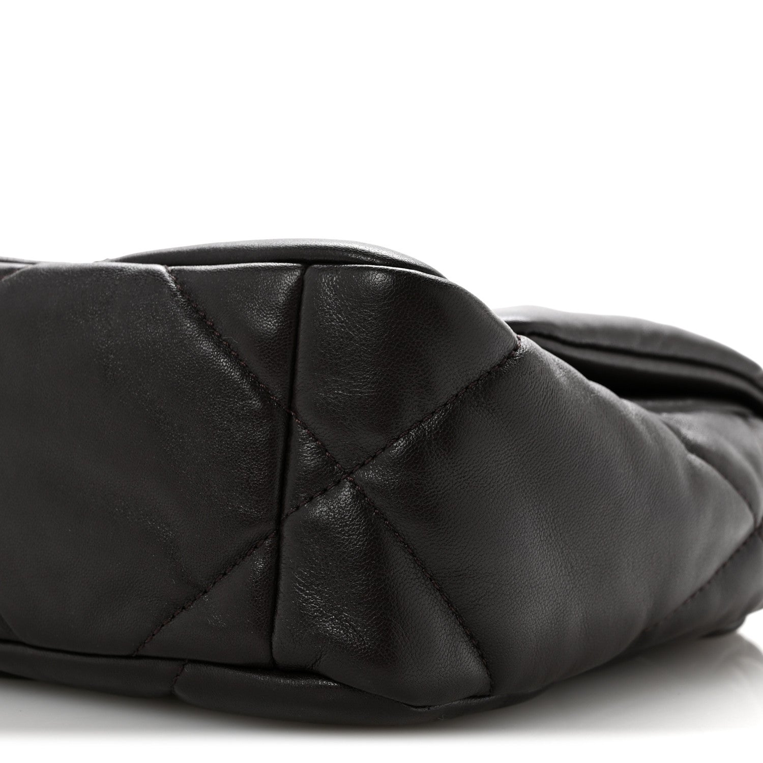 Chanel Lambskin Quilted Medium Chanel 19 Flap Dark Brown 10 of 12