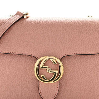Gucci Dollar Calfskin Small Interlocking G Shoulder Bag Soft Pink 9 of 12