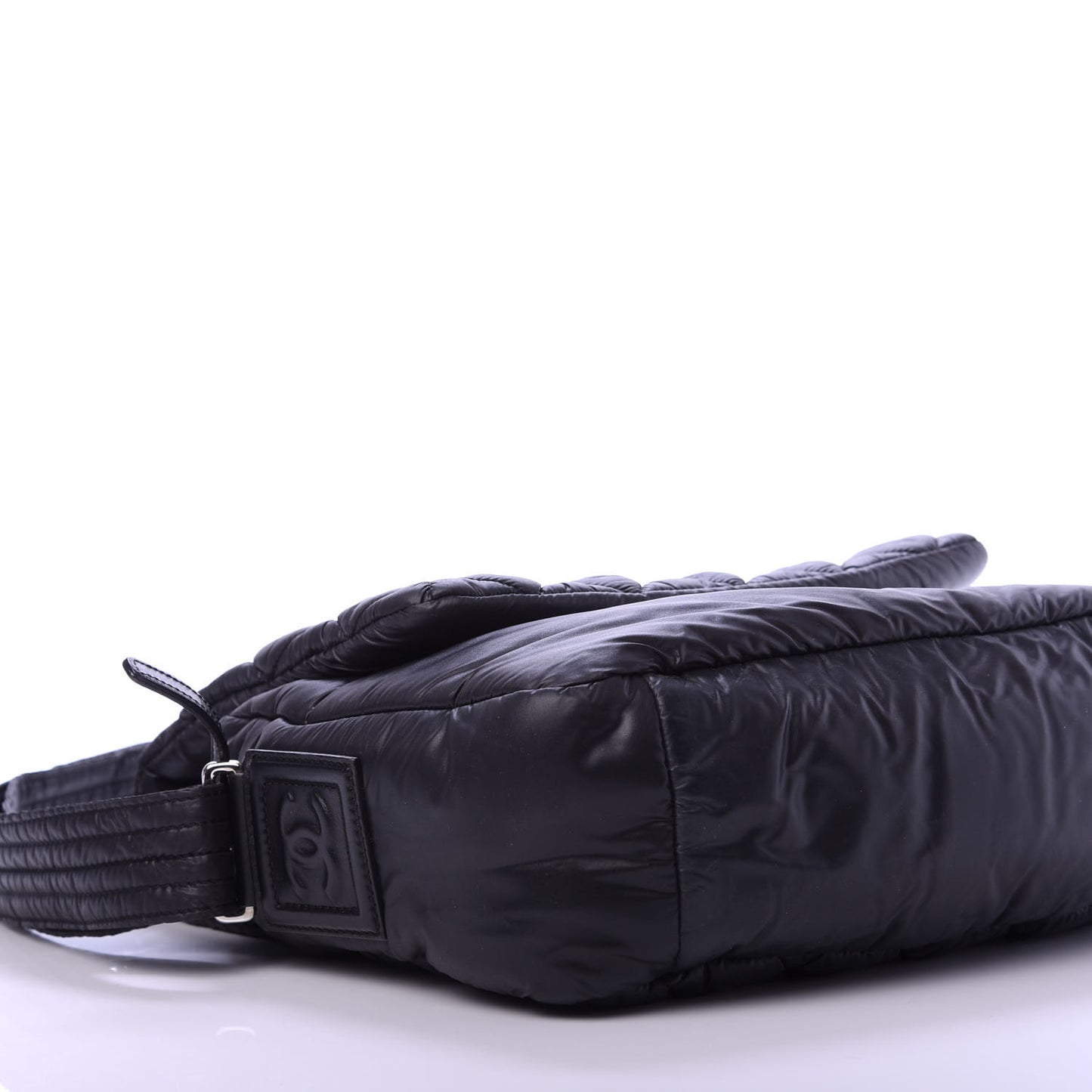 Nylon Small Coco Cocoon Messenger Bag Black