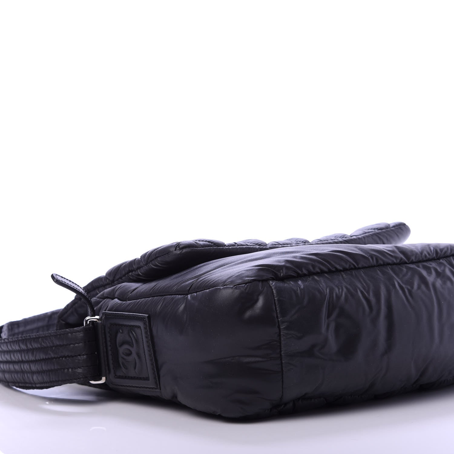 Chanel Nylon Small Coco Cocoon Messenger Bag Black 6 of 12