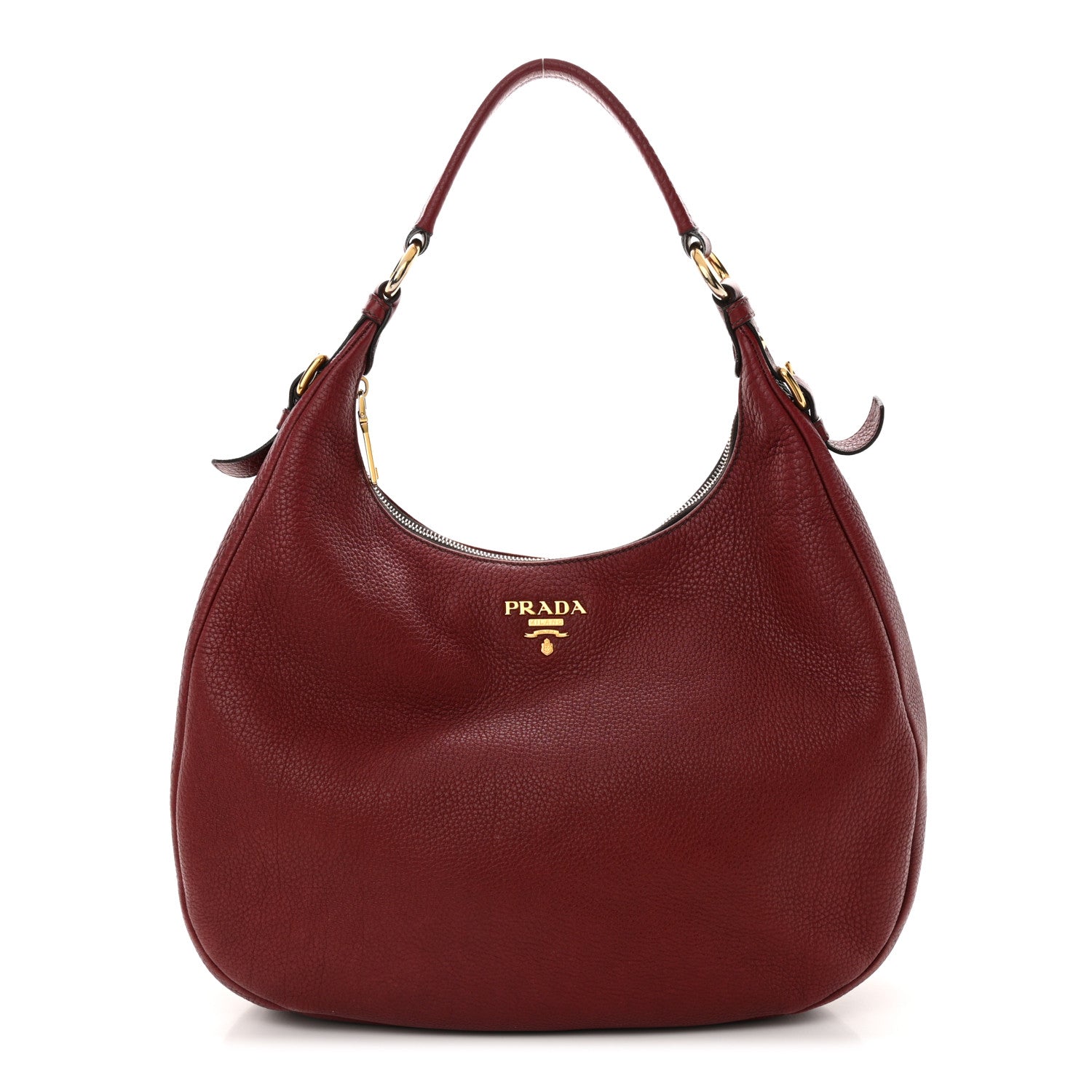 Prada Vitello Daino Hobo Amaranto 1 of 12