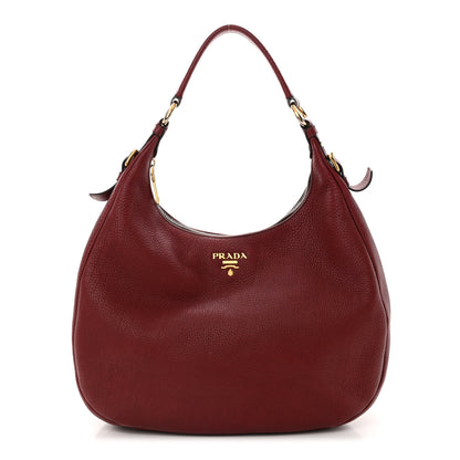 Prada Vitello Daino Hobo Amaranto 1 of 12