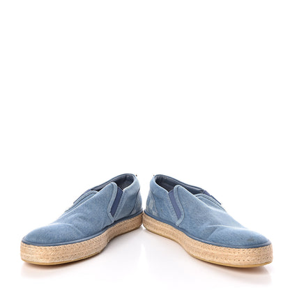 Louis Vuitton Denim Damier Mens Coconut Grove Espadrilles 12 Blue 5 of 12