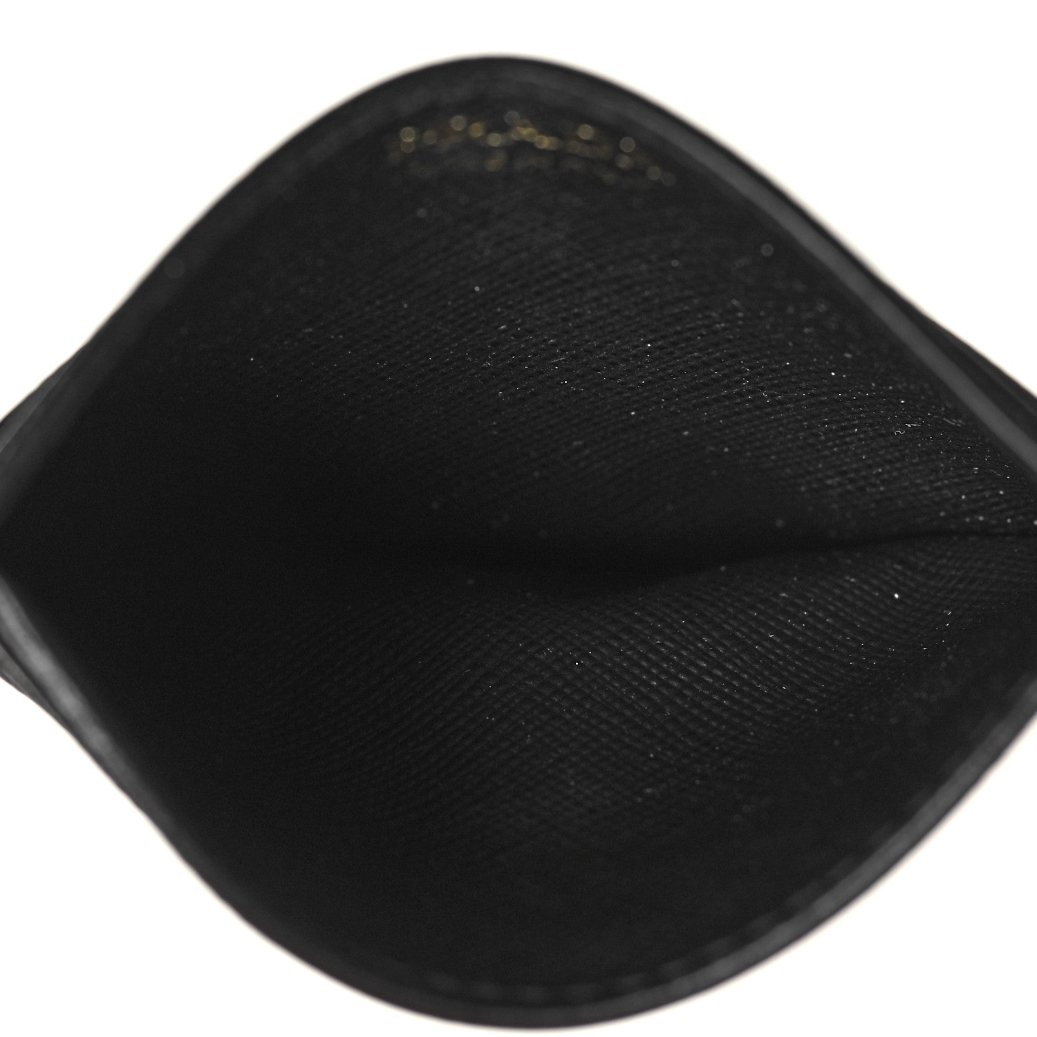 Prada Saffiano Triangle Card Holder Black 5 of 8