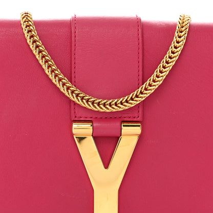Saint Laurent Calfskin Mini Y Ligne Crossbody Pochette Bag Fuchsia 9 of 14