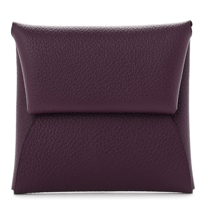 Hermes Evercolor Verso Bastia Coin Purse Cassis Rouge Grenat 1 of 8