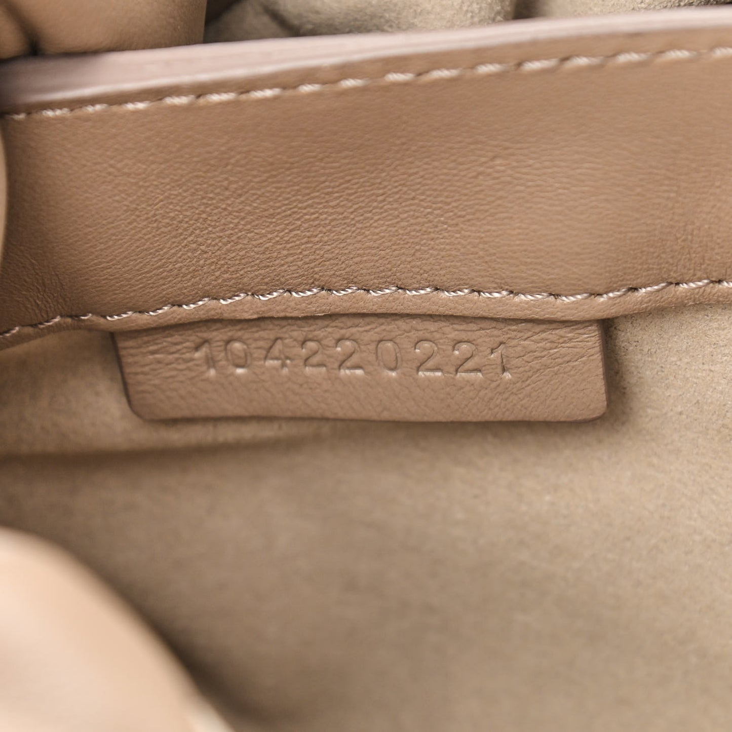 Lambskin Puffy Tobo Chain Shoulder Bag Light Taupe