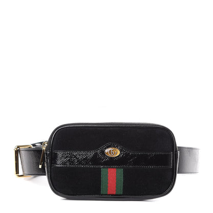 Gucci Suede Patent Ophidia Belted iPhone Case 85 34 Black 1 of 12