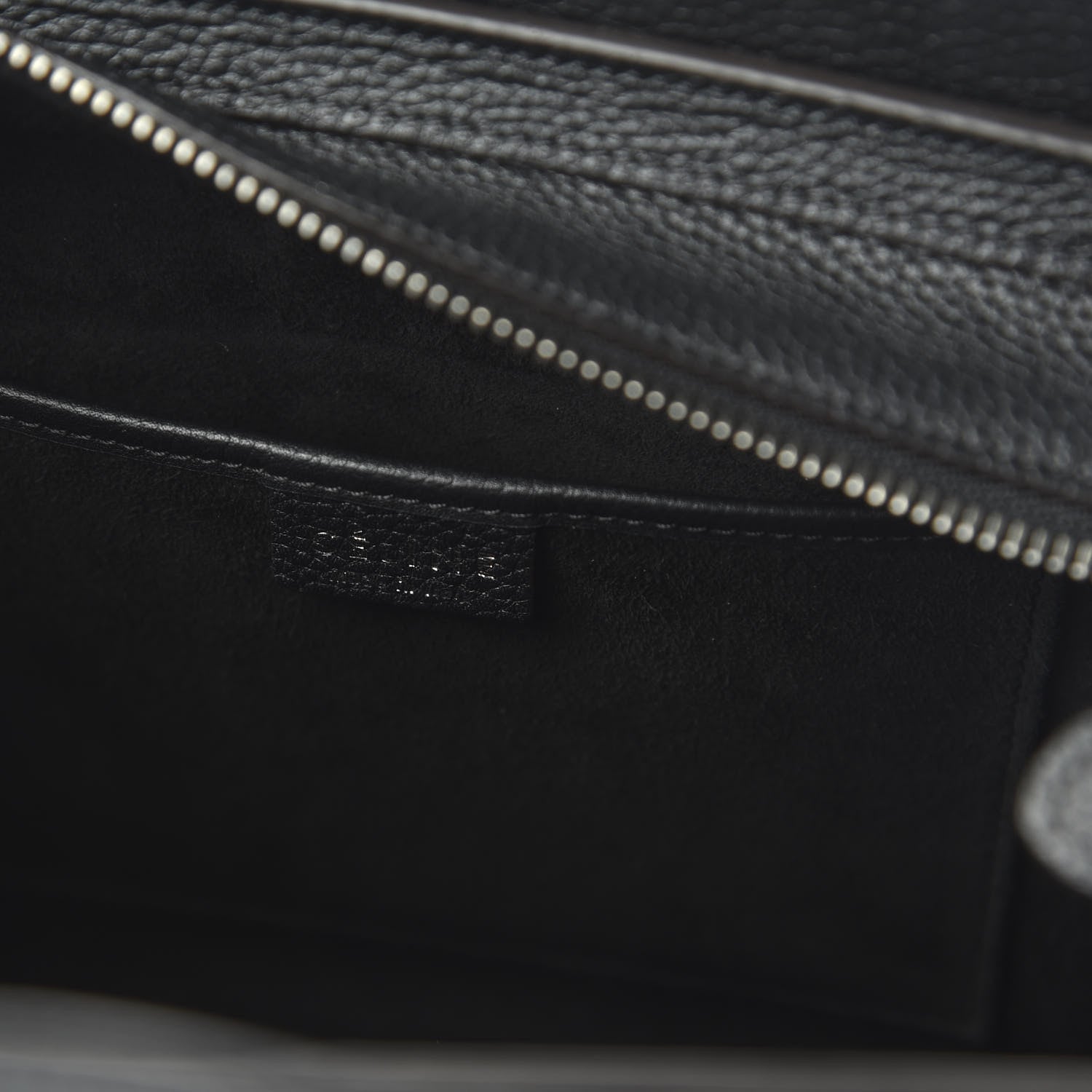 Celine Drummed Calfskin Nano Luggage Black 8 of 9