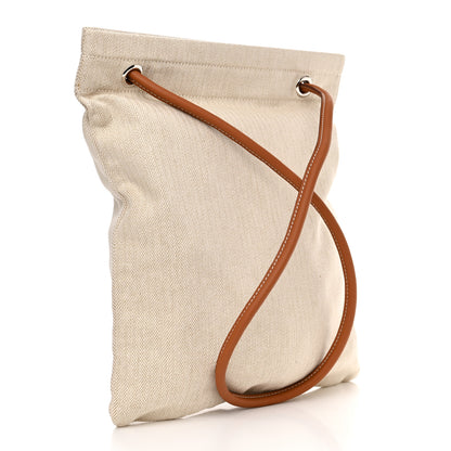 Hermes Canvas Swift Aline Grooming Bag Gold 3 of 9