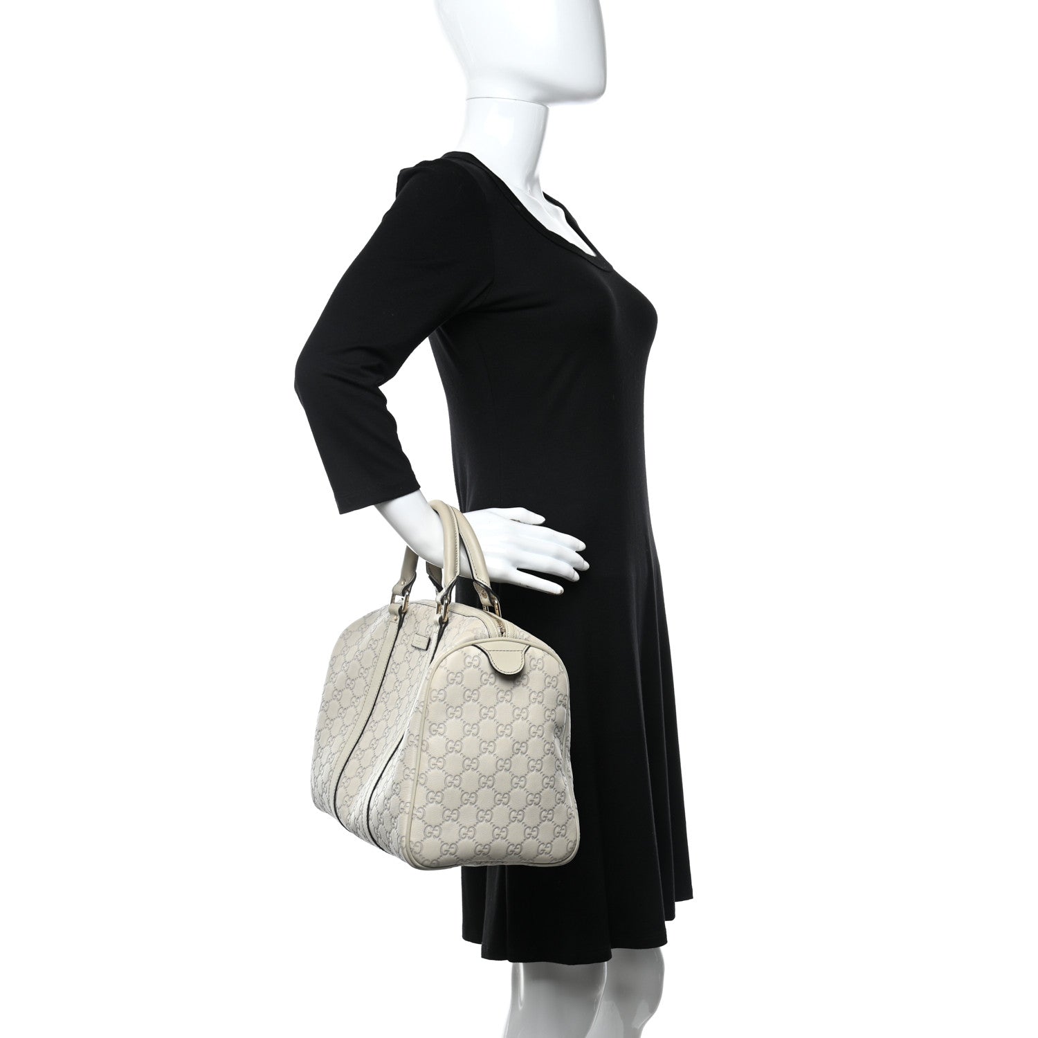 Gucci Guccissima Medium Joy Boston Off White 2 of 11