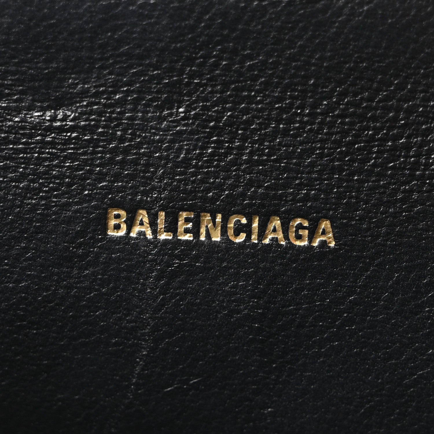 Balenciaga Metallic Calfskin Crocodile Embossed Hourglass Top Handle Bag XS Gold 6 of 9