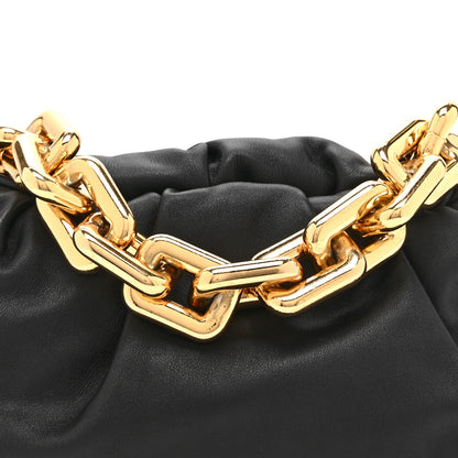 Bottega Veneta Calfskin The Pouch Chain Black 9 of 11