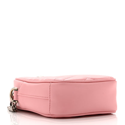 Gucci Calfskin Matelasse Mini GG Marmont Crossbody Bag Wild Rose 4 of 10
