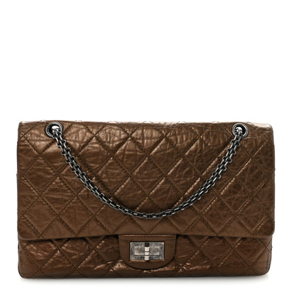Chanel Metallic Aged Calfskin Quilted 2.55 Reissue 227 Flap Bronze 1 of 9