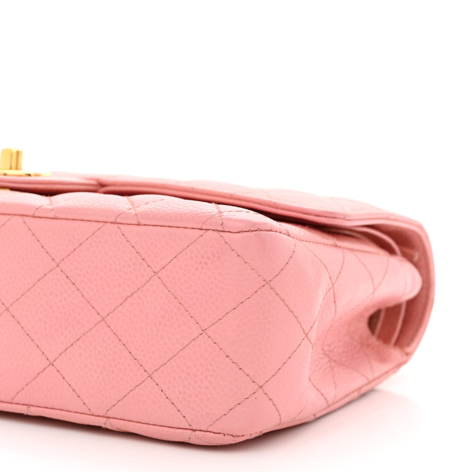 Chanel Caviar Quilted Medium Double Flap Pink 11 of 14