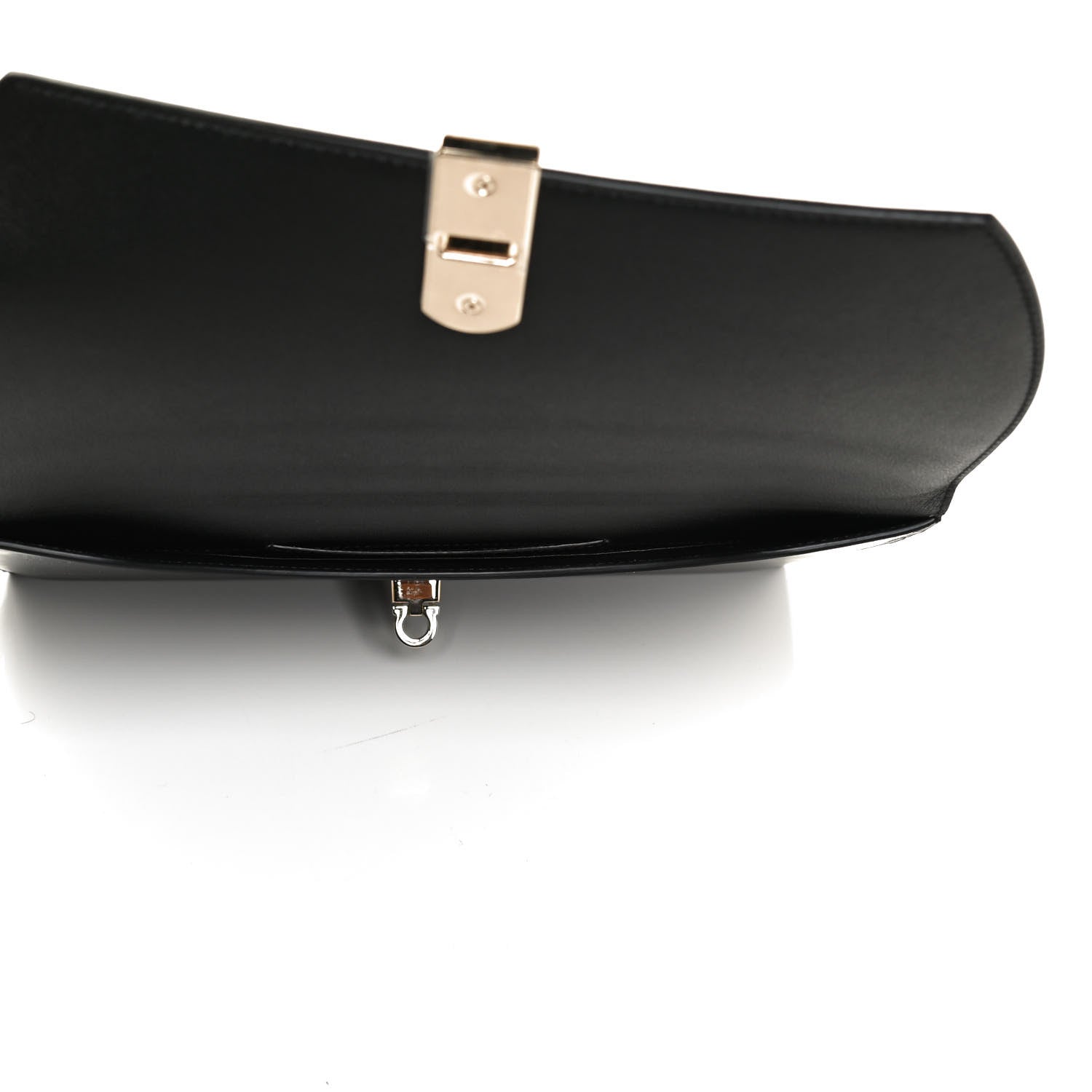 Salvatore Ferragamo Smooth Calfskin Boxyz Shoulder Bag Black 4 of 8