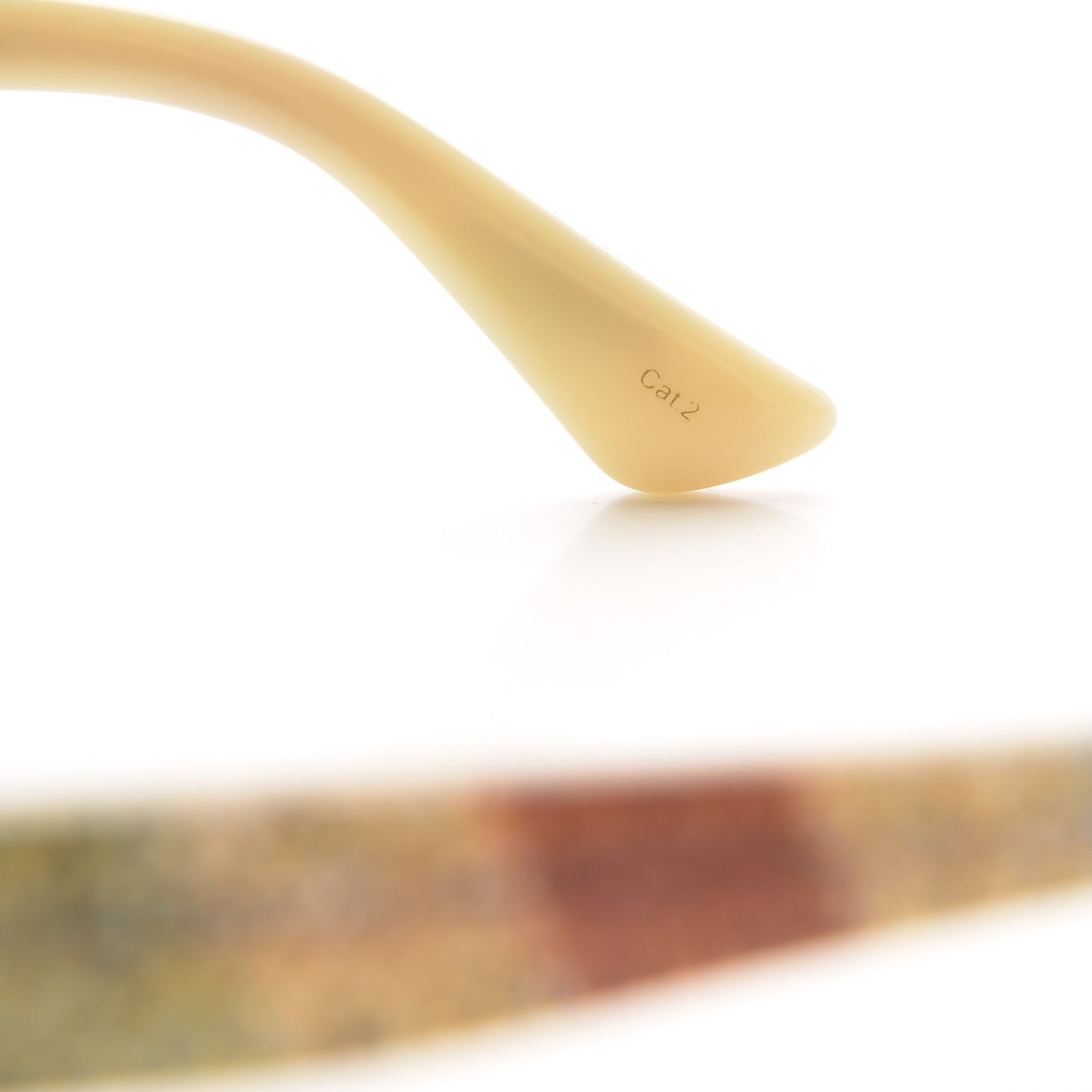 Square Frame Stripe Glitter GG0328S Sunglasses Ivory Multicolor