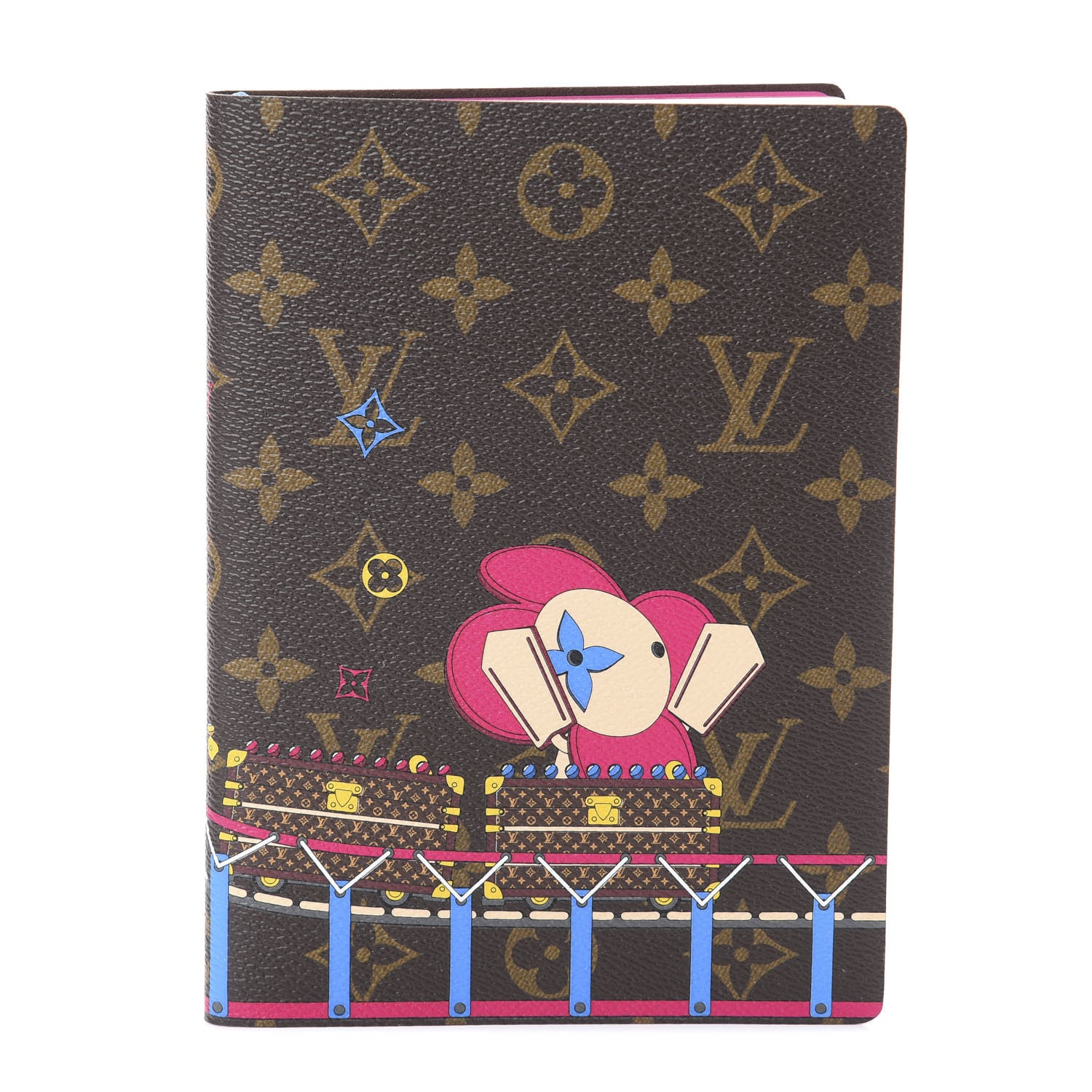 Louis Vuitton Monogram 2020 Christmas Animation Roller Coaster Notebook MM Pivoine 1 of 5