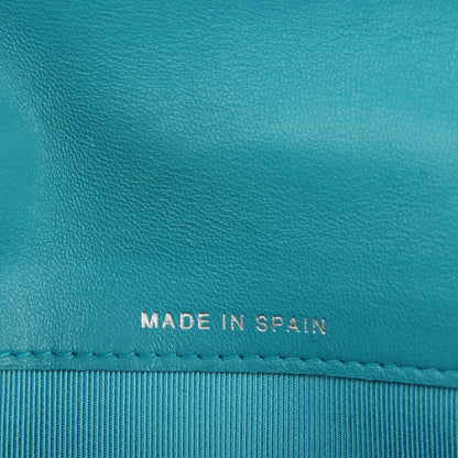 Chanel Lambskin Quilted Long Flap Wallet Blue 7 of 8