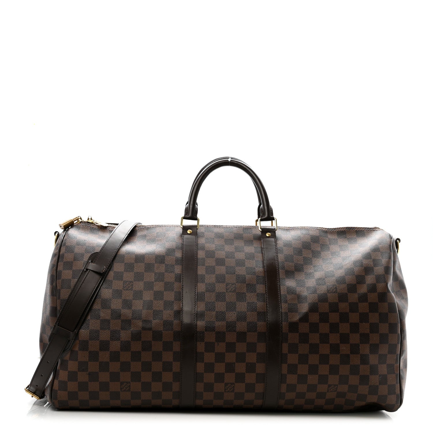 Louis Vuitton Damier Ebene Keepall Bandouliere 55 1 of 16