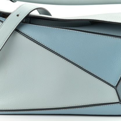 Loewe Calfskin Small Puzzle Bag Aqua Light Blue Stone Blue 8 of 15