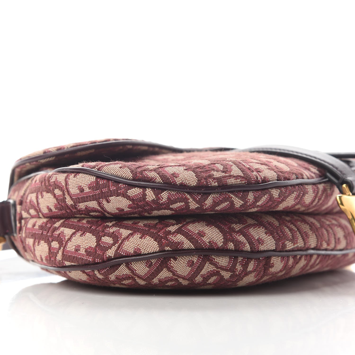 Christian Dior Oblique Saddle Bag Burgundy 5 of 10