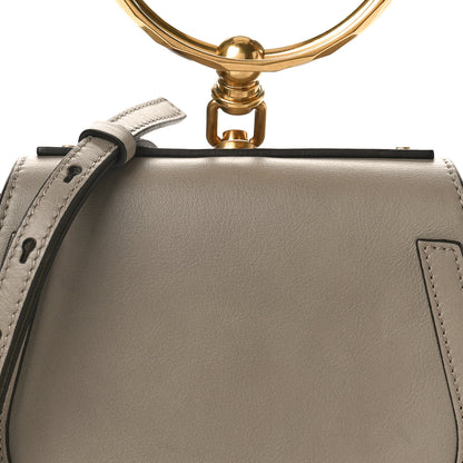 Chloe Calfskin Suede Small Nile Bracelet Bag Motty Grey 7 of 9