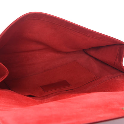 Saint Laurent Calfskin Classic Y Ligne Clutch Red 5 of 8