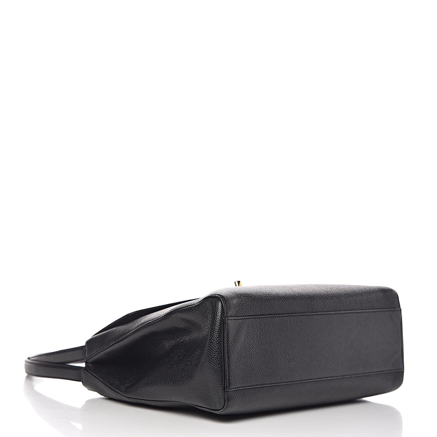 Caviar Top Handle Flap Black