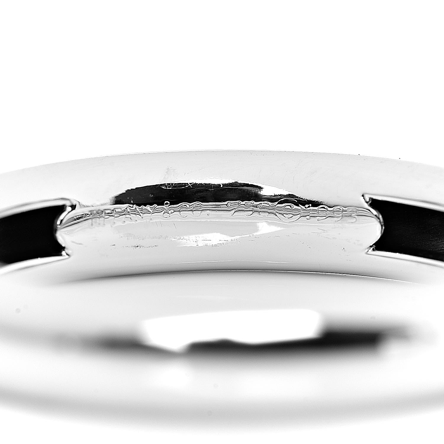 Tiffany 18K White Gold Diamond Heart Band Ring 54 7 4 of 5