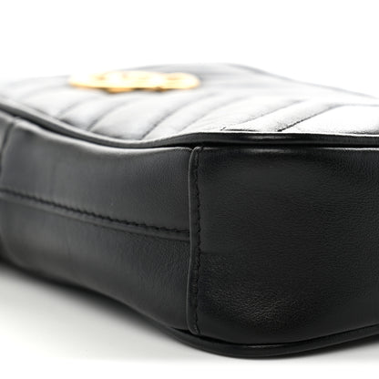 Gucci Calfskin Matelasse Mini GG Marmont Crossbody Bag Black 9 of 12
