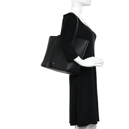 Louis Vuitton Calfskin Lockme Cabas Black 2 of 15