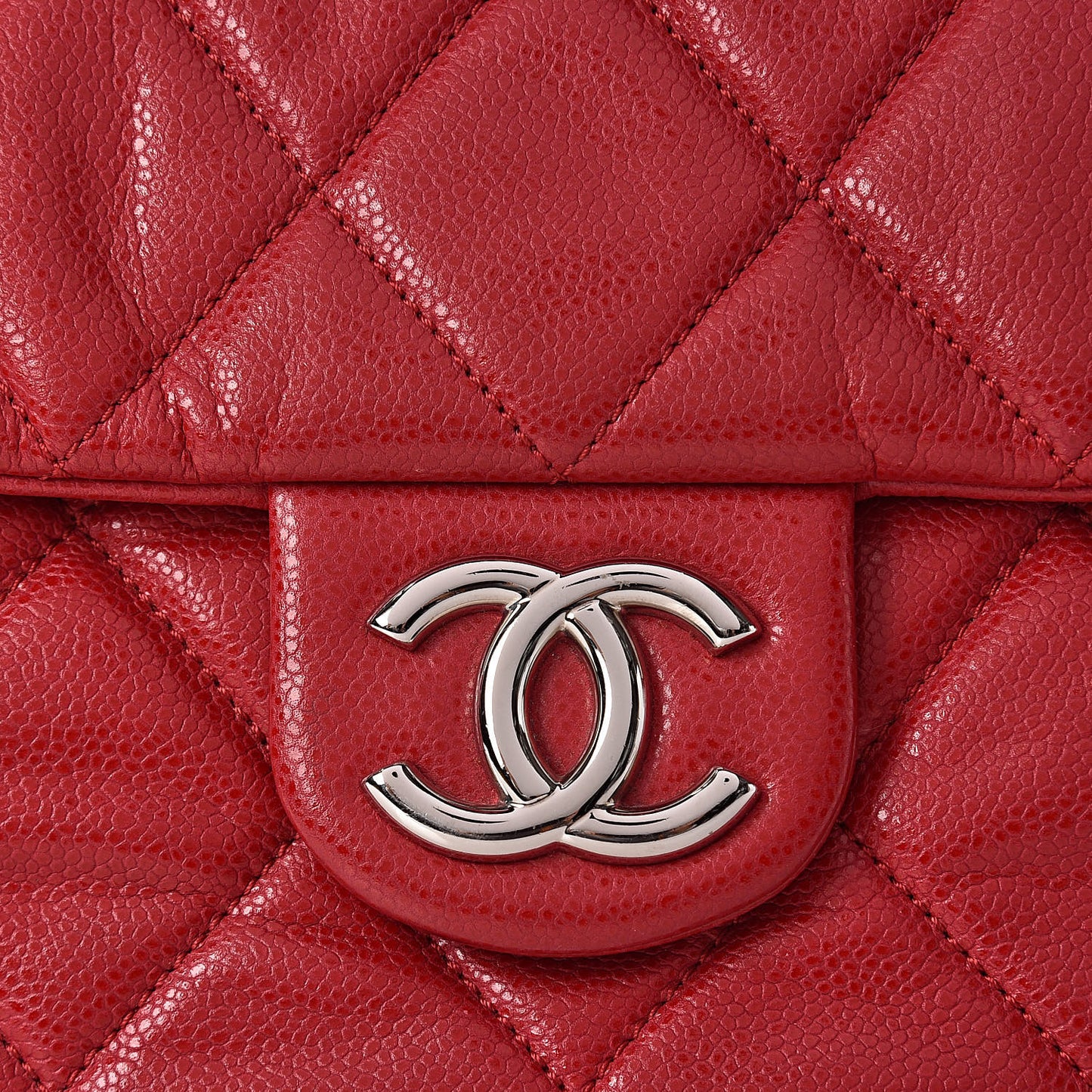 Glazed Caviar Quilted Stretch Spirit Messenger Bag Pink