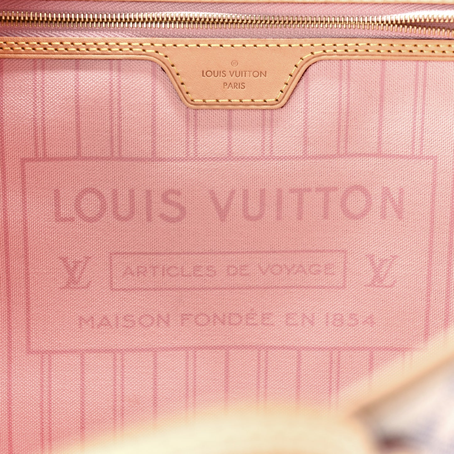 Damier Azur Neo Neverfull MM Rose Ballerine