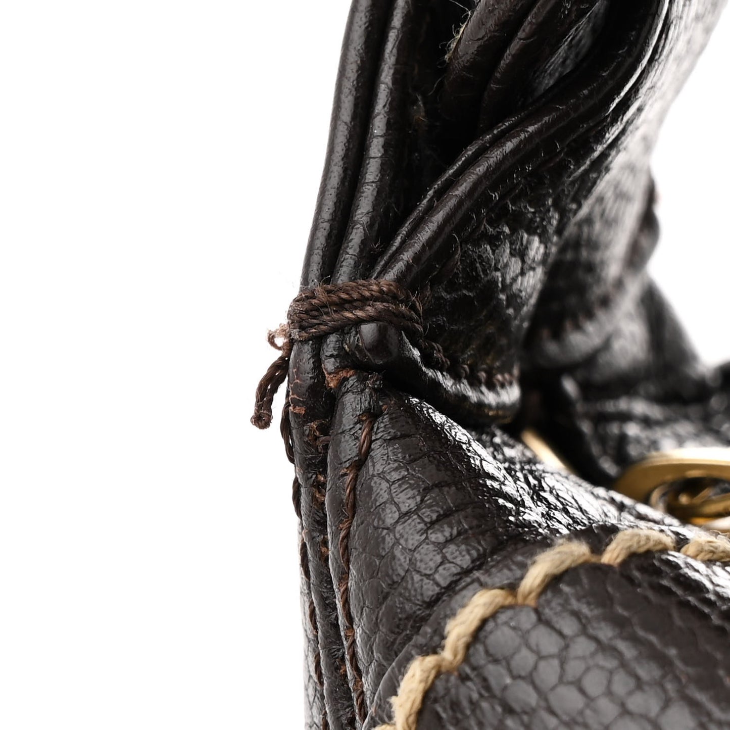 Caviar CC Stitched Hobo Brown