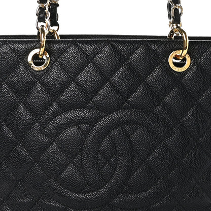 Chanel Caviar Quilted Grand Shopping Tote GST Black 9 of 11