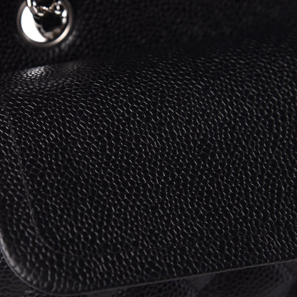 Chanel Caviar Quilted Medium Double Flap Black 8 of 14