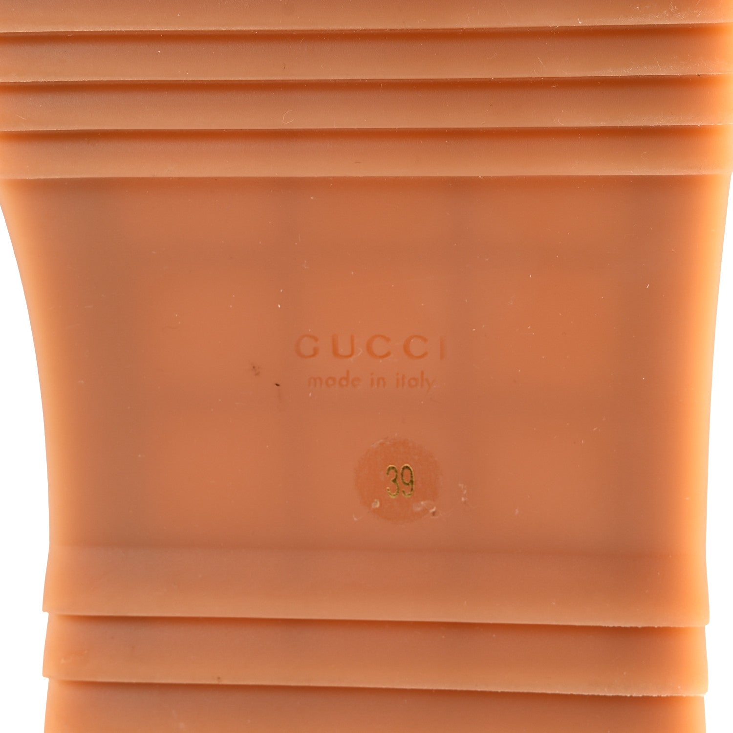 Gucci Monogram Maxi GG Angelina Platform 55mm Slide Sandals 39 Camel Ebony 7 of 9