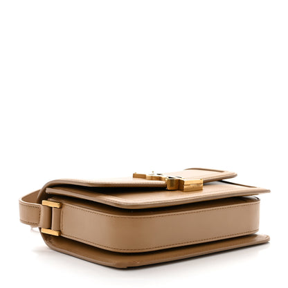 Saint Laurent Smooth Calfskin Small Solferino Satchel Natural Tan 4 of 10