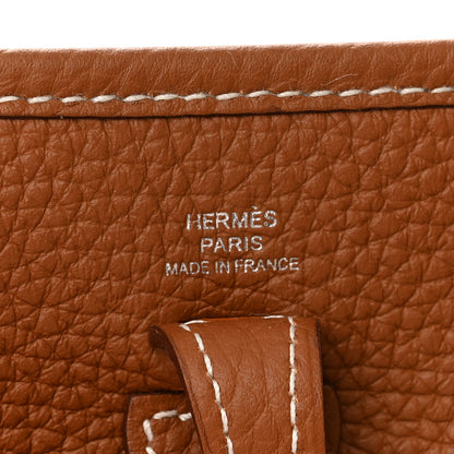Hermes Taurillon Clemence Evelyne TPM Gold 6 of 11