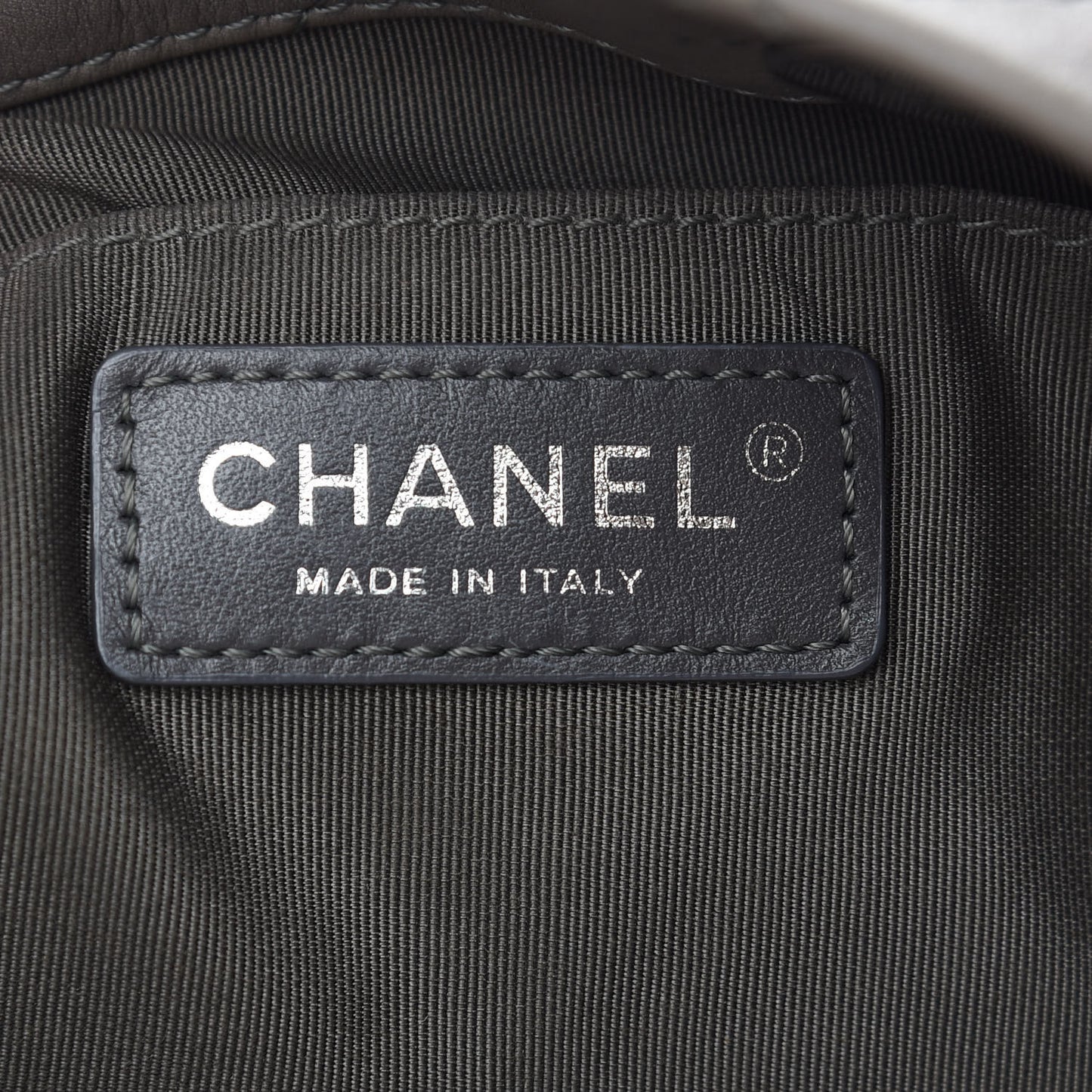 Calfskin Stitched Large Hobo Grey