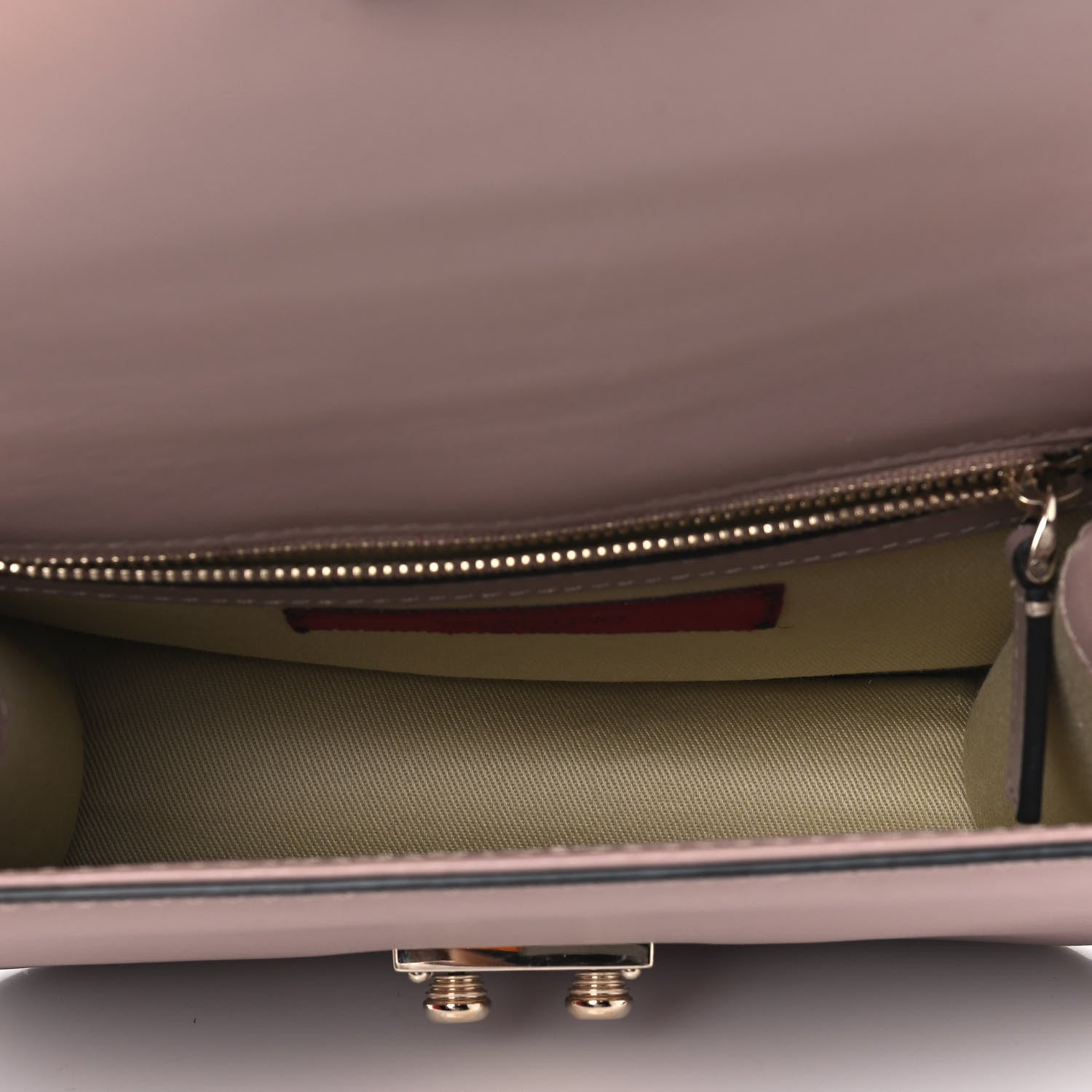 Valentino Garavani Vitello Small Glam Lock Rockstud Flap Poudre 4 of 5